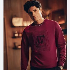NWT Psycho Bunny Oak City Crew Neck Sweatshirt (Crimson)